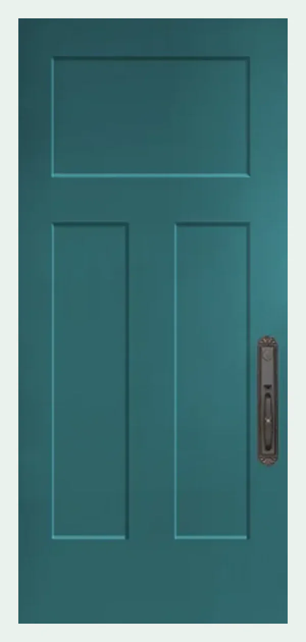 Complete Craftsman fiberglass entry-door slab