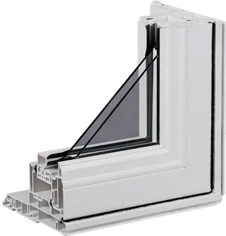 Window frame construction profile