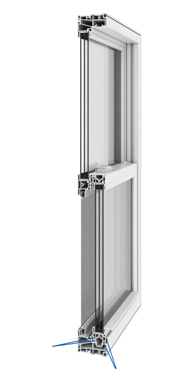 Single-Hung Window: profile detail