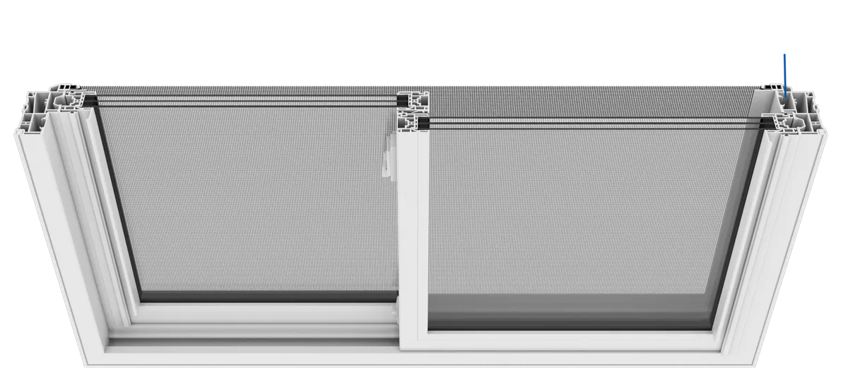 Double Slider Window: operating detail