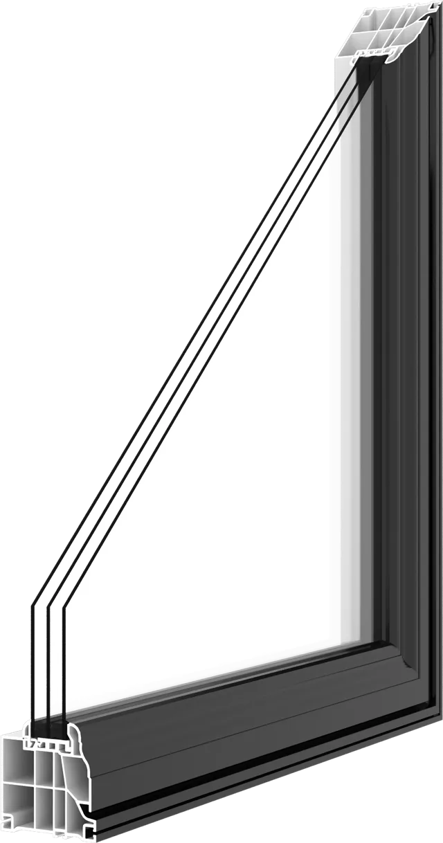 Casement-Profile Fixed Window: construction detail